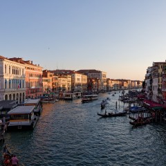 Coucher de soleil sur le Grand Canal