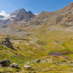 Vue en arrivant au refuge des Evettes