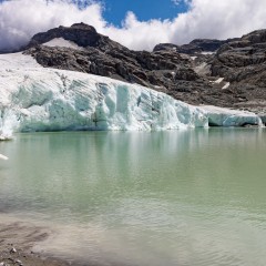 Le lac et le glacier du Grand Méan