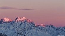 Lever de soleil sur les Ecrins
