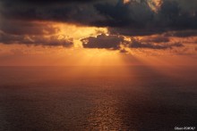 Coucher de soleil sur Stromboli