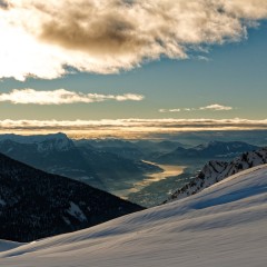 Coucher de Soleil sur le lac de Serre-Ponçon